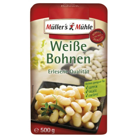 Mühle Weiße Bohnen 500G 1 Mühle Weiße Bohnen 500G