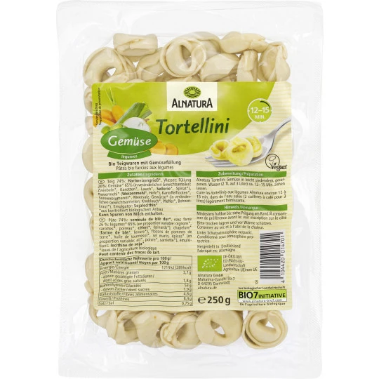 Bio Tortellini Gemüse 250G 1 Bio Tortellini Gemüse 250G