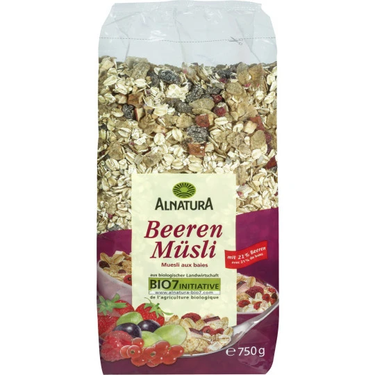 Bio Beeren Müsli 750G 1 Bio Beeren Müsli 750G