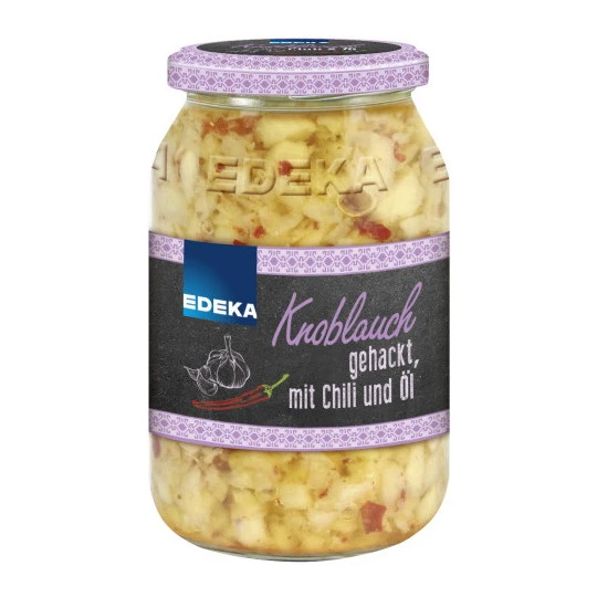 Knoblauch Gehackt In Öl Mit Chili 95G 1 Knoblauch Gehackt In Öl Mit Chili 95G