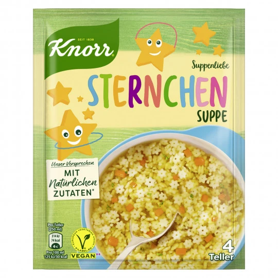 Knorr Suppenliebe Sternchen Suppe 84G 1 Knorr Suppenliebe Sternchen Suppe 84G