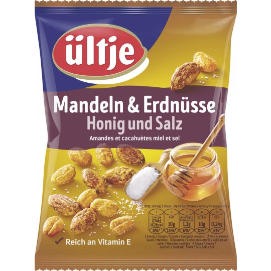 Mandel Erdnuss Mix Honig & Salz 200G 1 Mandel Erdnuss Mix Honig & Salz 200G