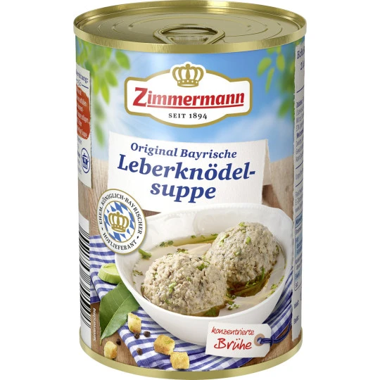 Zimmermann Leberknödel-Suppe 400ML 1 Zimmermann Leberknödel-Suppe 400ML